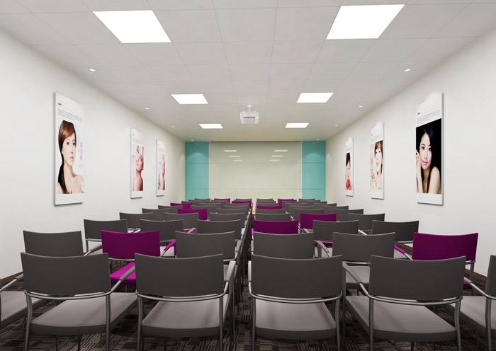 化妝品辦公室會議室裝修設(shè)計效果圖