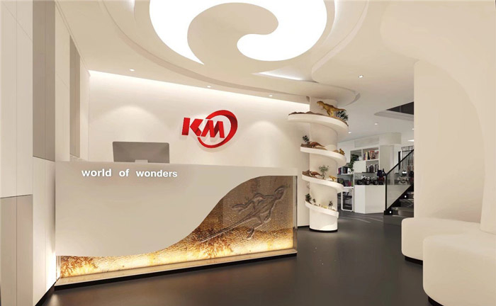 玩具公司辦公室前臺裝修設(shè)計效果圖