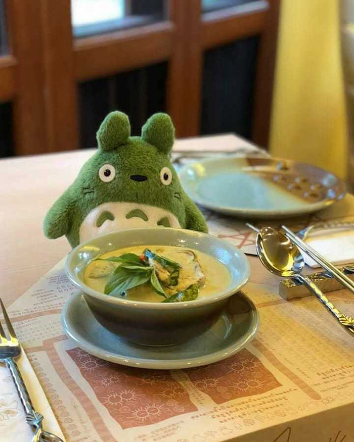 龍貓主題餐廳餐區裝修設計效果圖