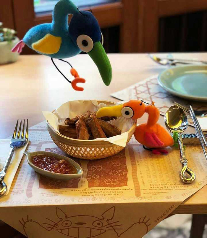 龍貓主題餐廳餐區裝修設計效果圖