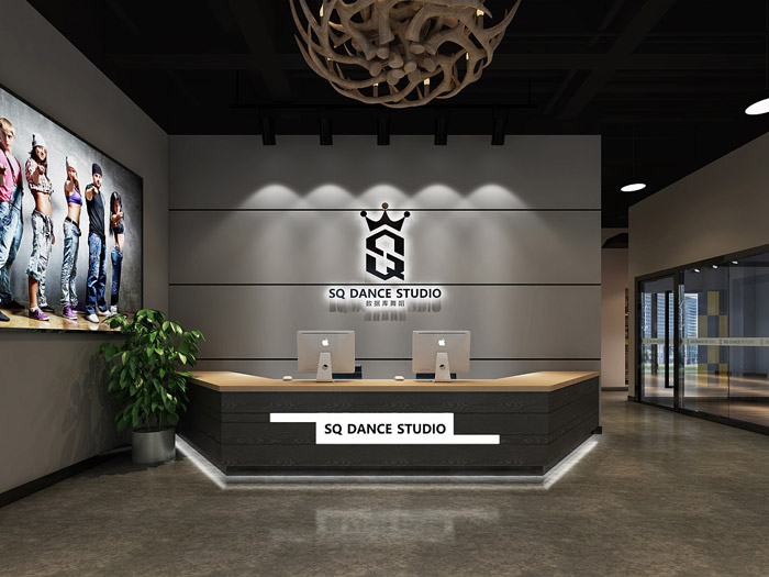 舞蹈培訓(xùn)中心前臺裝修設(shè)計(jì)效果圖