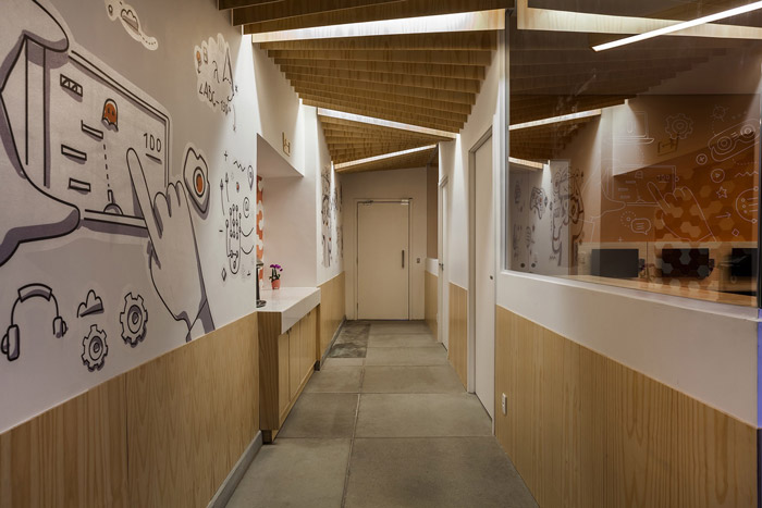少兒編程培訓(xùn)學(xué)校過(guò)道裝修設(shè)計(jì)效果圖