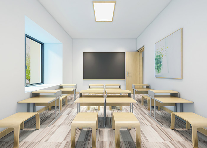 教育培訓(xùn)機構(gòu)教室裝修設(shè)計效果圖