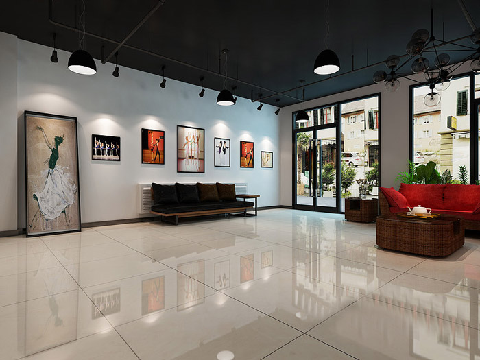 舞蹈培訓(xùn)機構(gòu)入口裝修設(shè)計效果圖