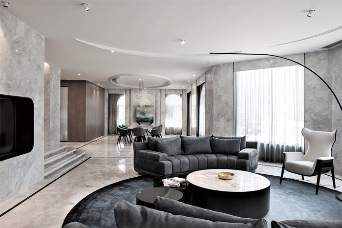 福州別墅客廳裝修設計效果圖