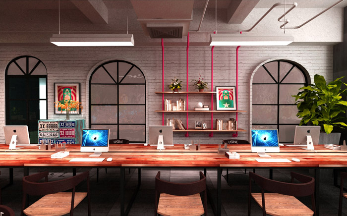 服裝公司辦公區裝修設計效果圖