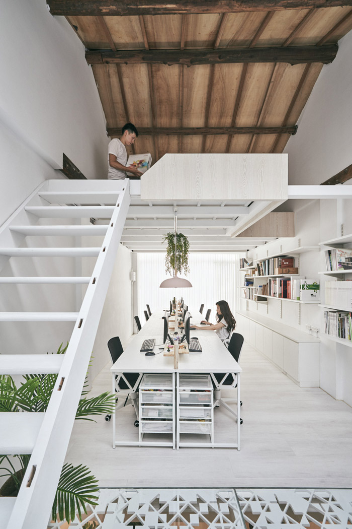 家庭式loft辦公室辦公區裝修設計效果圖