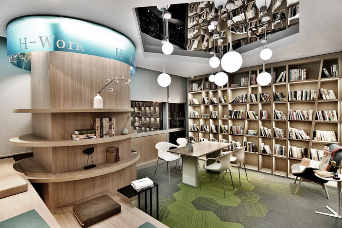 聯合辦公閱讀室裝修效果圖