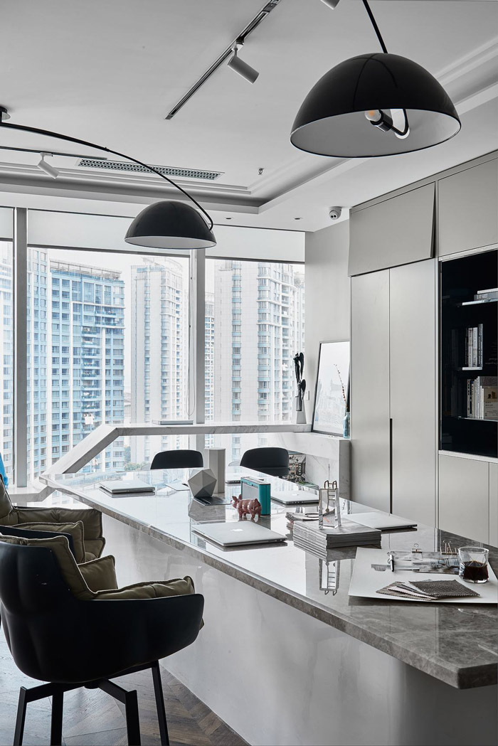 150平方公寓辦公室辦公區裝修設計效果圖