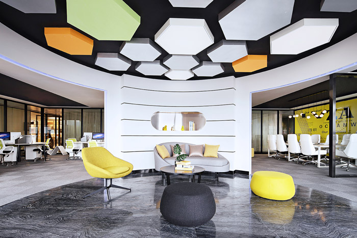 科技公司寫字樓接待區裝修設計效果圖