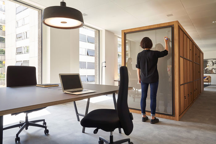 研究機構辦公室辦公區裝修設計效果圖