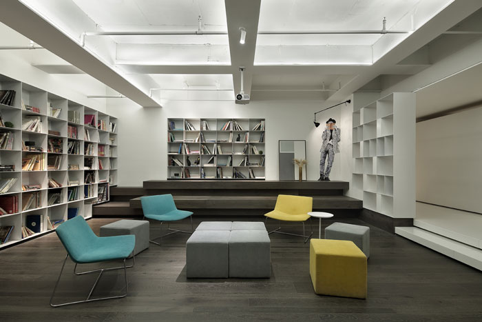 機構辦公室閱讀區裝修設計效果圖