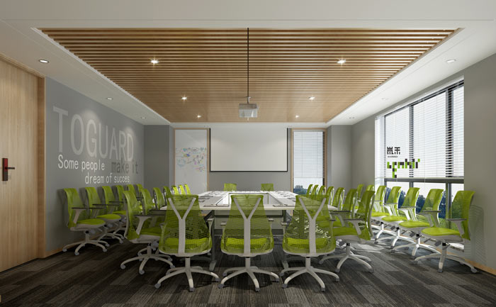 杭州科技公司辦公室會議室裝修設計效果圖