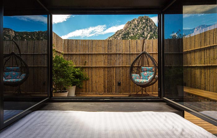 鄉村民宿大床房設計效果圖