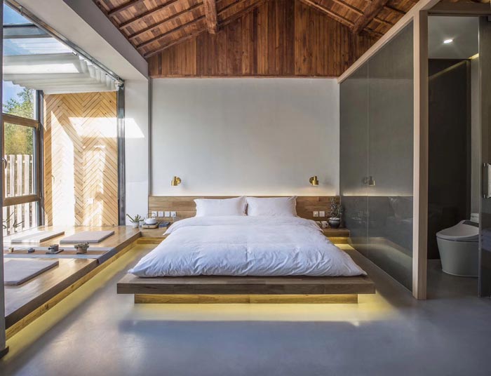 鄉村精品民宿大床房裝修設計效果圖