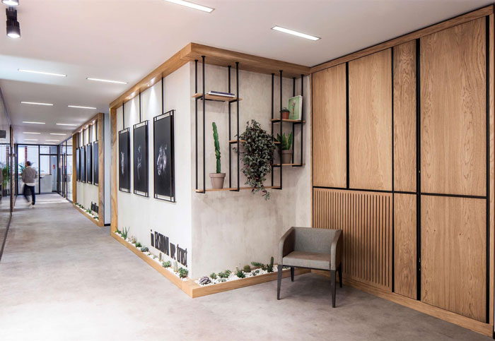 360平方辦公室入口裝修設(shè)計效果圖