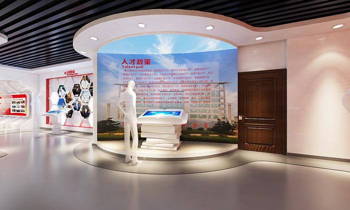 黨建展廳展示區裝修設計效果圖