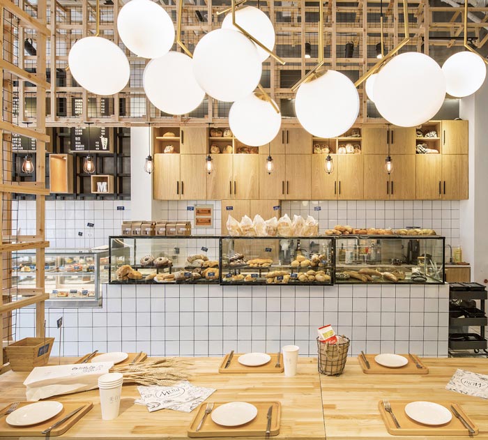 烘焙餐廳烘焙區(qū)裝修設(shè)計效果圖