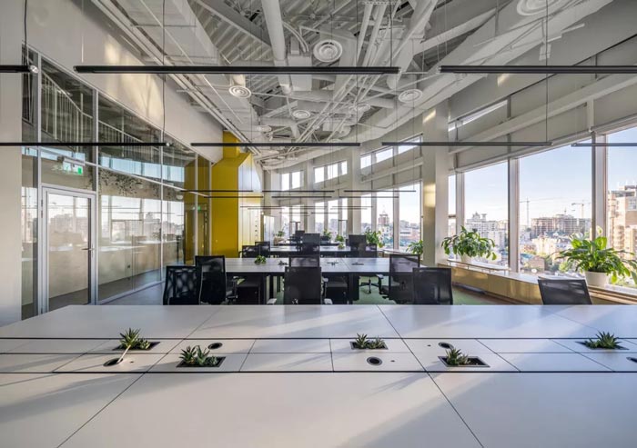 二(2)層辦公樓辦公區設計方案